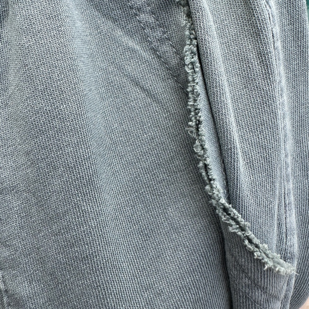 Washed Terry Knit - Wide Pants - Teal - Picture 8 of 8